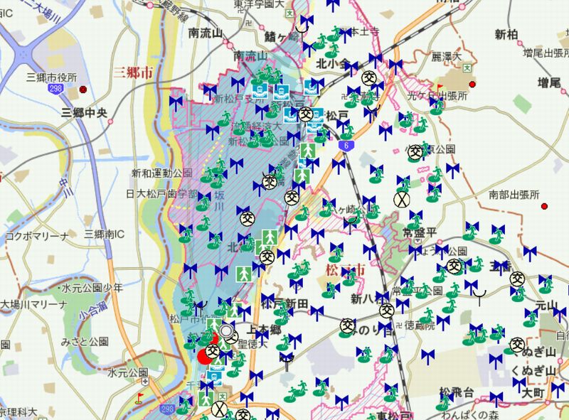 超大型台風２１号が迫っていますが松戸市の洪水ハザードマップ見たことありますか？